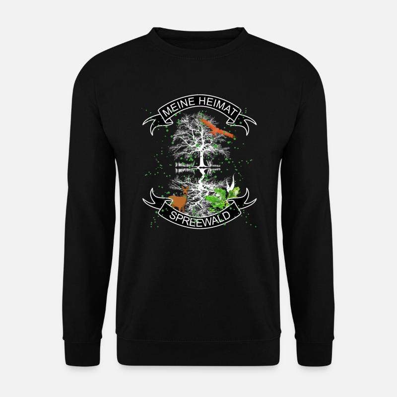 Mein Spreewald - meine Heimat, Natur Design - Unisex Pullover - Schwarz