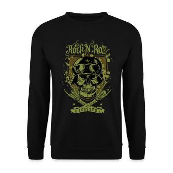 Rock 'n' Roll pour toujours - Sweat-shirt Unisexe - noir - Devant - Alina (178cm) & Michal (187cm)