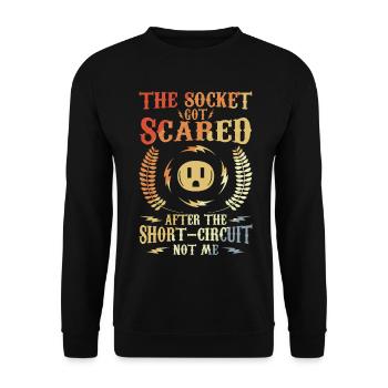 Elektronikerwitz - Sweat-shirt Unisexe - noir - Devant - Alina (178cm) & Michal (187cm)