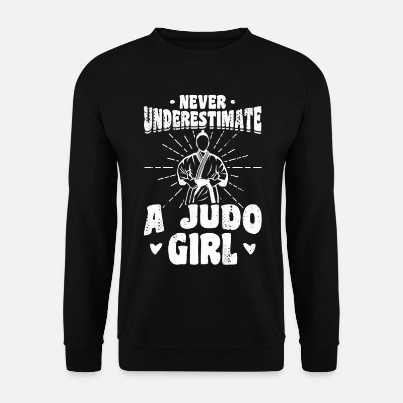 Weibliche Judoka - Unisex Pullover - Schwarz
