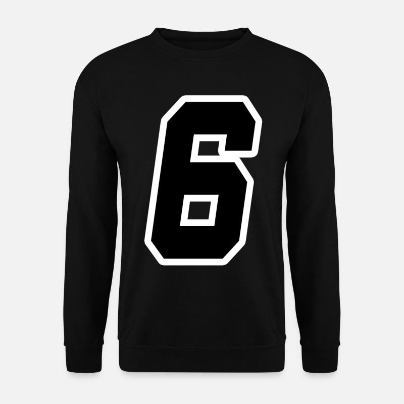 Nummer sechs 6 - Unisex Pullover - Schwarz
