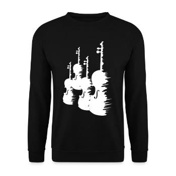 Violins Drawing - Unisex Sweatshirt - black - Front - Alina (178cm) & Michal (187cm)