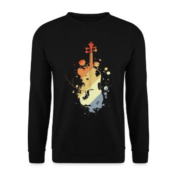 Violon Rétro - Sweat-shirt Unisexe - noir - Devant - Alina (178cm) & Michal (187cm)