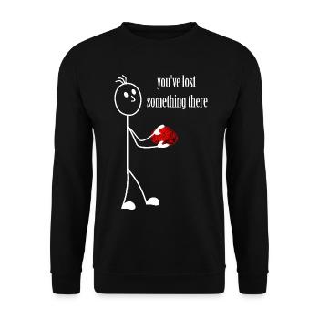 Allumette - vous avez perdu quelque chose là-bas - cerveau - Sweat-shirt Unisexe - noir - Devant - Alina (178cm) & Michal (187cm)