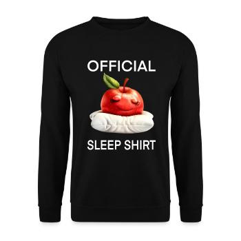 Apfel - Unisex Pullover - Schwarz - Vorne - Alina (178cm) & Michal (187cm)