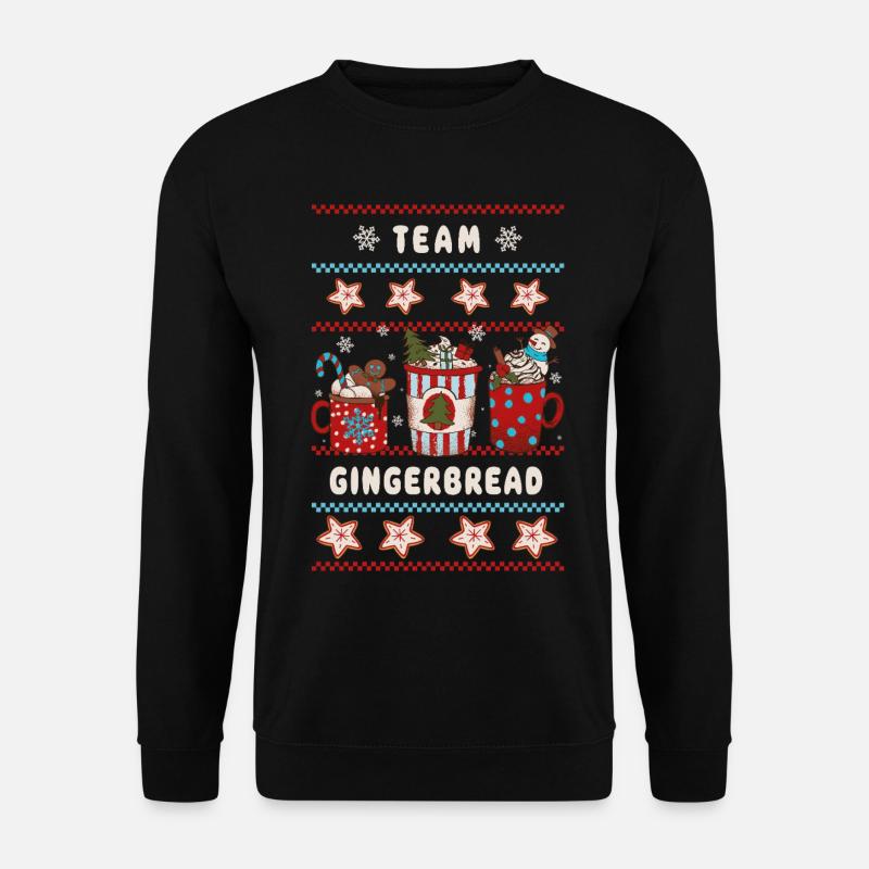 Team Gingerbread - Merry Christmas - Unisex Sweatshirt - black