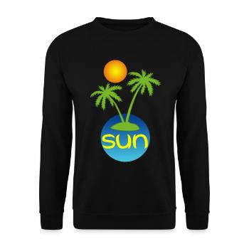Le paradis au soleil  - Sweat-shirt Unisexe - noir - Devant - Alina (178cm) & Michal (187cm)