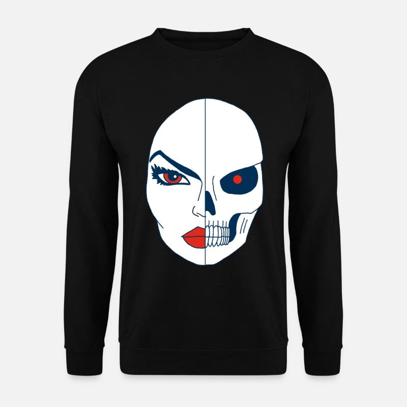 Tod und sein Gesicht - Unisex Pullover - Schwarz