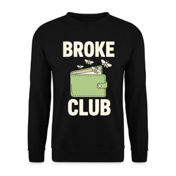 Portefeuille vide du club cassé - Sweat-shirt Unisexe - noir - Devant - Alina (178cm) & Michal (187cm)