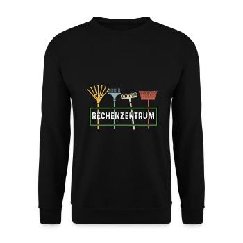 Rechenzentrum Rechner Computer EDV Server lustig - Unisex Pullover - Schwarz - Vorne - Alina (178cm) & Michal (187cm)