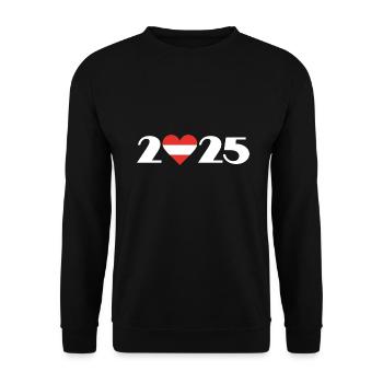 Vacances en Autriche 2025, Voyage en Autriche - Sweat-shirt Unisexe - noir - Devant - Alina (178cm) & Michal (187cm)