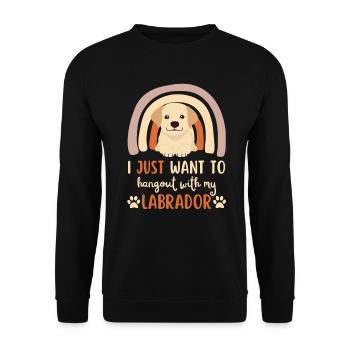 Sweet Labrador Retriever Lover Kawaii - Sweat-shirt Unisexe - noir - Devant - Alina (178cm) & Michal (187cm)