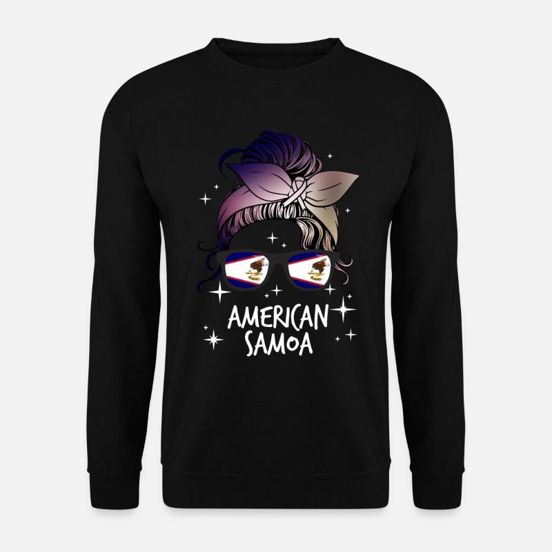 Amerikanisch-Samoa - Unisex Pullover - Schwarz