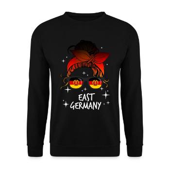 East Germany - Unisex Sweatshirt - black - Front - Alina (178cm) & Michal (187cm)