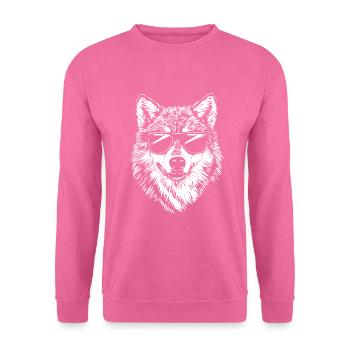 Cool Wolf Sonnenbrille Sommer - Unisex Pullover - Pink - Vorne