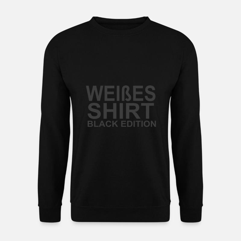 T-shirt blanc Black Edition - Sweat-shirt Unisexe - noir