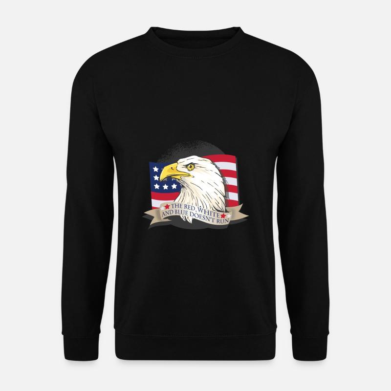 Amerikanischer Adler USA - Unisex Pullover - Schwarz