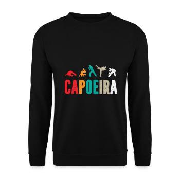 Capoeira brésilienne - Sweat-shirt Unisexe - noir - Devant - Alina (178cm) & Michal (187cm)