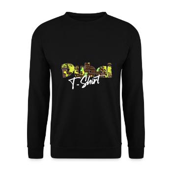 Dubai T-Shirt Schoko Pistaziencreme Engelshaar - Unisex Pullover - Schwarz - Vorne - Alina (178cm) & Michal (187cm)