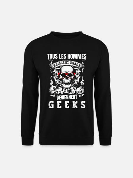les meilleurs deviennent geeks - Sweat-shirt Unisexe - noir