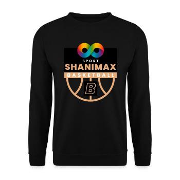 Black White Infinity - Unisex Pullover - Schwarz - Vorne - Alina (178cm) & Michal (187cm)