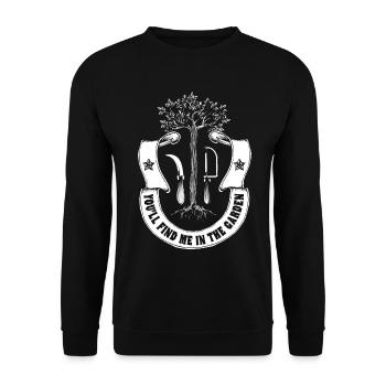 Gärtner - Unisex Pullover - Schwarz - Vorne - Alina (178cm) & Michal (187cm)