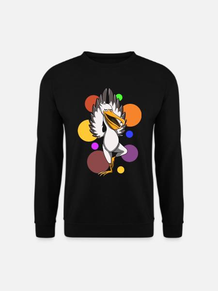 Yoga Pelikan - Unisex Pullover - Schwarz