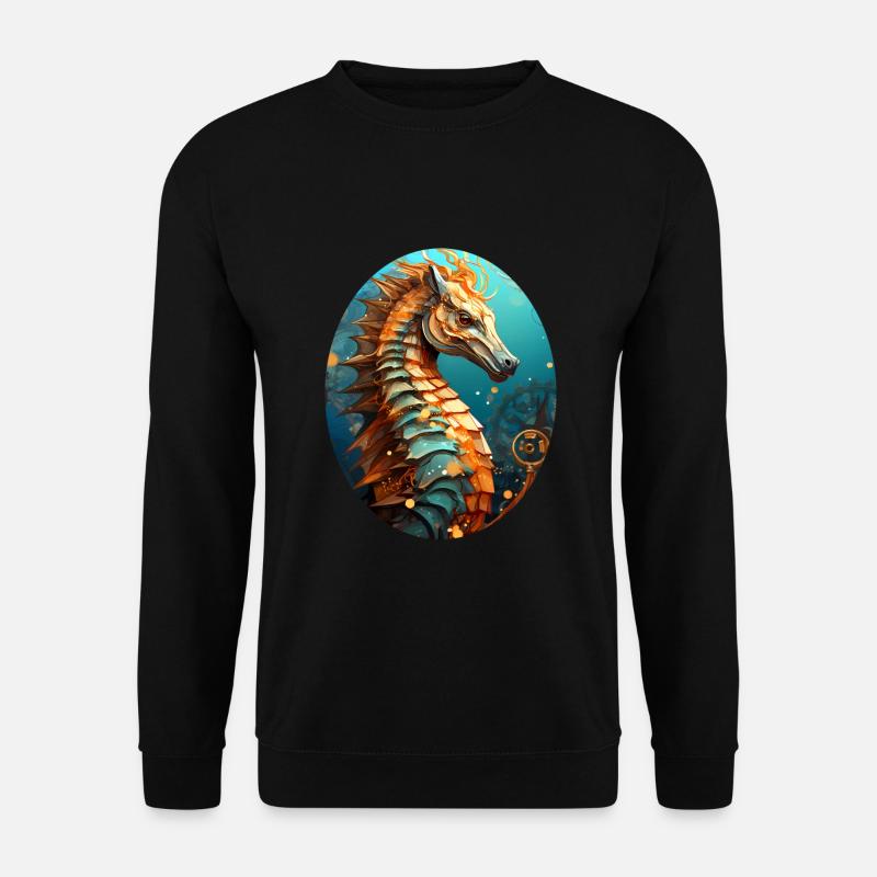 Seepferdchen - Unisex Pullover - Schwarz