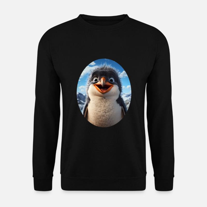 Pinguin - Unisex Pullover - Schwarz