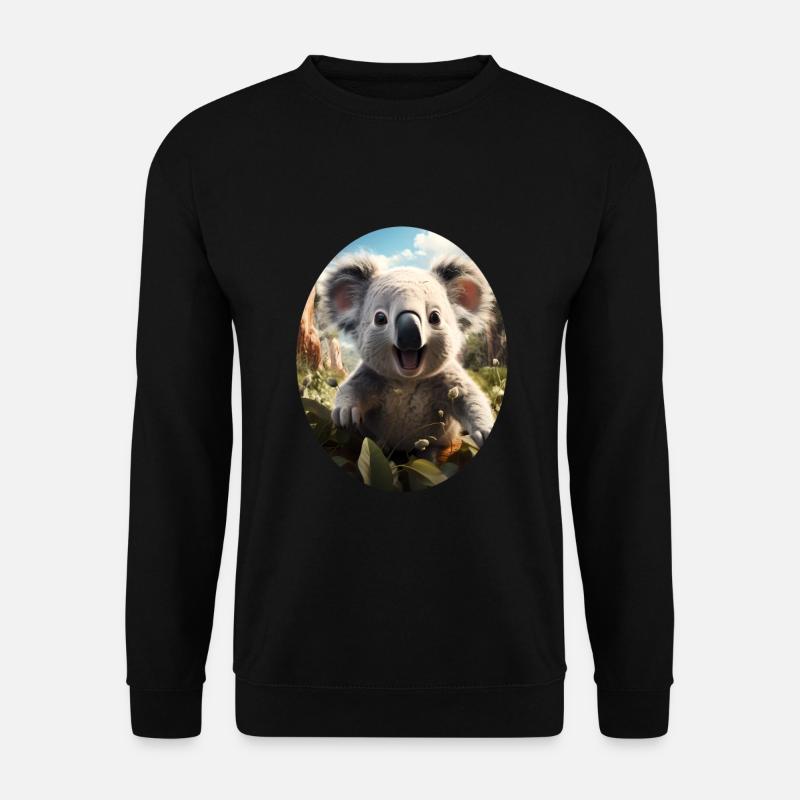 Koala - Unisex Pullover - Schwarz
