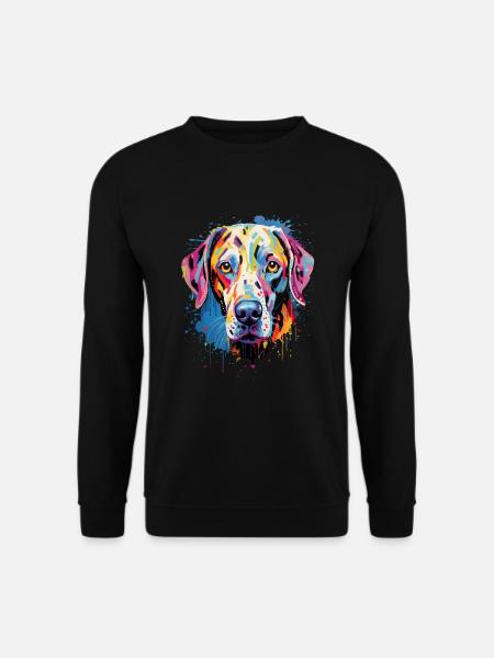 Dalmatiner Colorful - Unisex Pullover - Schwarz