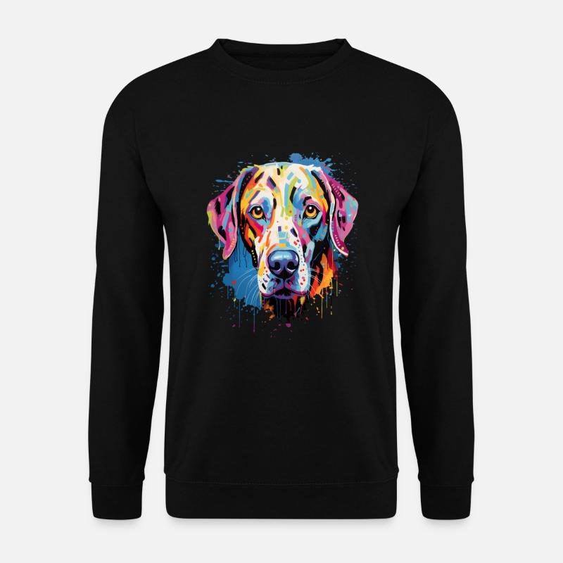 Dalmatiner Colorful - Unisex Pullover - Schwarz