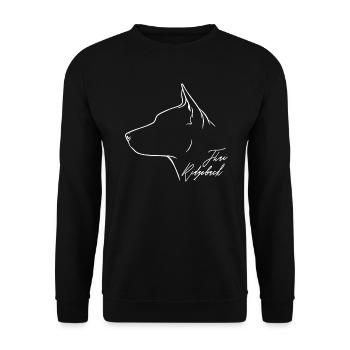 Thai Ridgeback Profil Hunde Hund Wilsigns - Unisex Pullover - Schwarz - Vorne - Alina (178cm) & Michal (187cm)