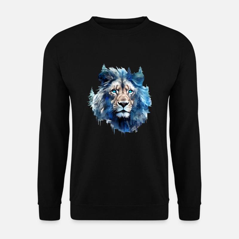 Löwe - Unisex Pullover - Schwarz