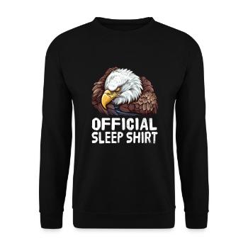Chemise de nuit officielle Adler - Sweat-shirt Unisexe - noir - Devant - Alina (178cm) & Michal (187cm)