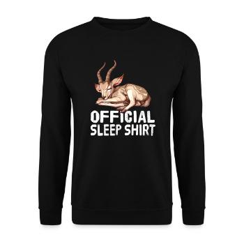 Chemise de sommeil officielle Kudu - Sweat-shirt Unisexe - noir - Devant - Alina (178cm) & Michal (187cm)