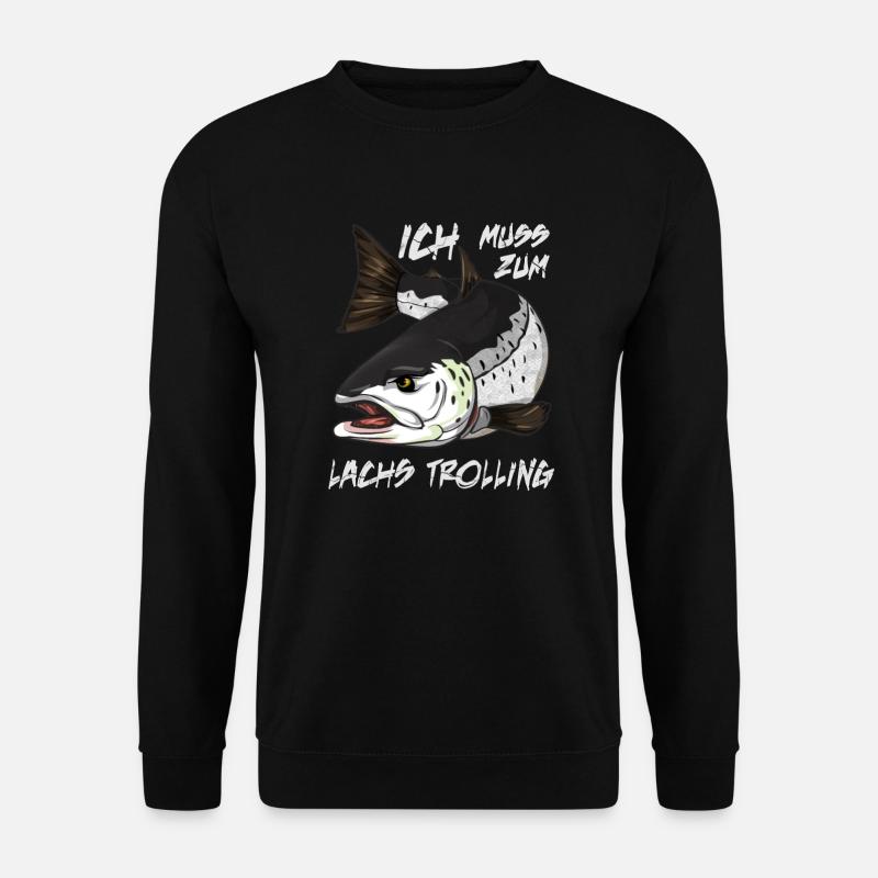 Fishing for salmon - Unisex Sweatshirt - black