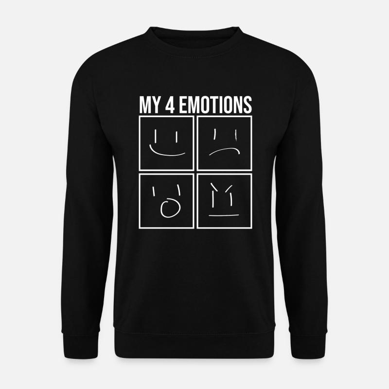 4 EMOTIONS - Unisex Pullover - Schwarz