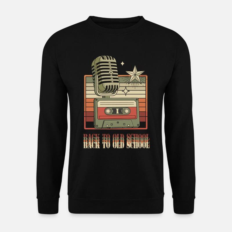 Back to Old School - Unisex Sweatshirt - black