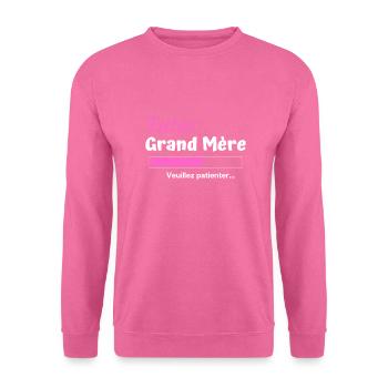 Futur Grand-Mère Femme Mamie Cadeau à Offrir - Sweat-shirt Unisexe - rose - Devant