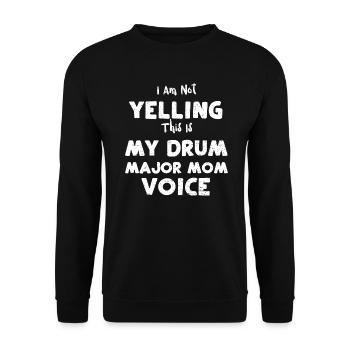 I Am Not Yelling This Is My Drum... - Unisex Sweatshirt - black - Front - Alina (178cm) & Michal (187cm)