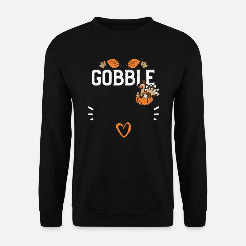 Gobble - Thanksgiving - Unisex Sweatshirt - black