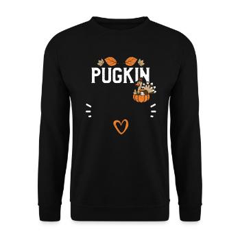 Pugkin - Action de grâce - Sweat-shirt Unisexe - noir - Devant - Alina (178cm) & Michal (187cm)