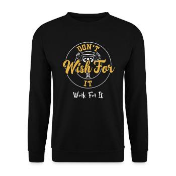 Je ne souhaite pas que ça marche pour ça - Sweat-shirt Unisexe - noir - Devant - Alina (178cm) & Michal (187cm)
