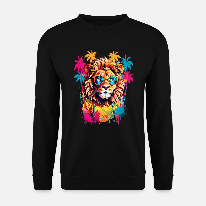 Coole Löwe - Unisex Pullover - Schwarz