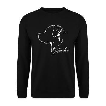 Rottweiler Profil Chiens Chien Wilsigns - Sweat-shirt Unisexe - noir - Devant - Alina (178cm) & Michal (187cm)