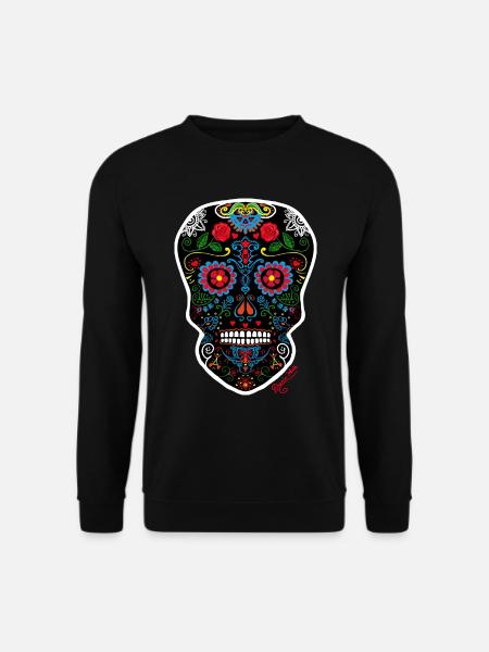 Mexican skull - Unisex Sweatshirt - black