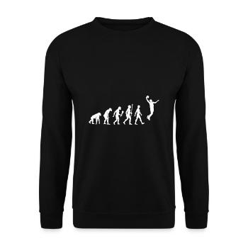 Basket-ball Evolution basket-ball cadeau - Sweat-shirt Unisexe - noir - Devant - Alina (178cm) & Michal (187cm)