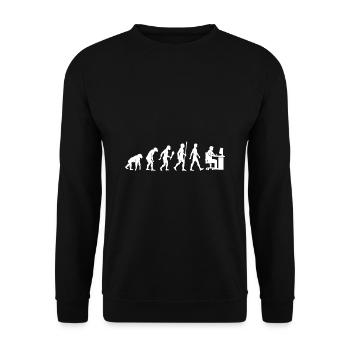 PC Graphic Artist Evolution Designer Gift Idea - Unisex Sweatshirt - black - Front - Alina (178cm) & Michal (187cm)