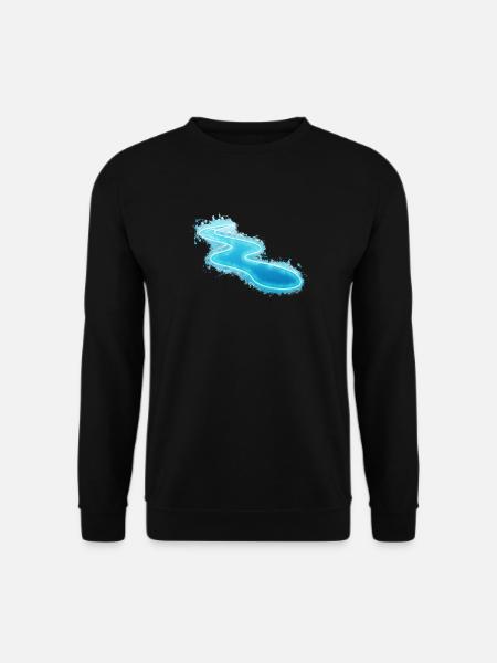 Water current bright glowing - Unisex Sweatshirt - black
